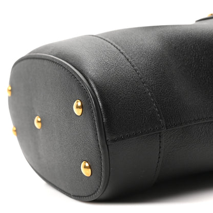 Gucci Softy Wonka Textured Dollar Calfskin Mini Diana Bucket Bag Black 10 of 10