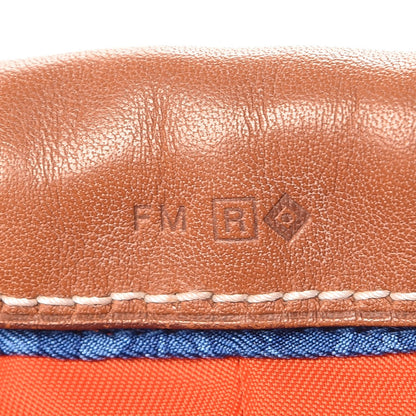 Hermes Silk Carre en Cravates Fourbi 25 MM Pouch Bleu Saphir 7 of 7