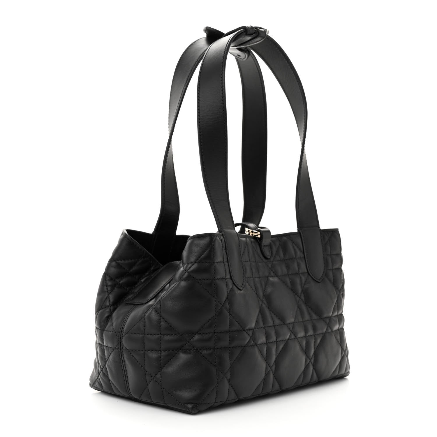 Christian Dior Calfskin Macrocannage Small Toujours Black 4 of 11
