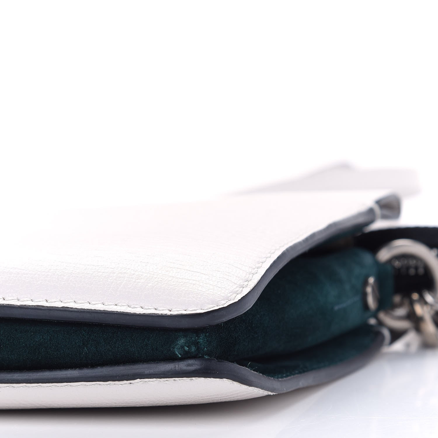 Givenchy Goatskin Suede Cross 3 Crossbody Bag White 6 of 9