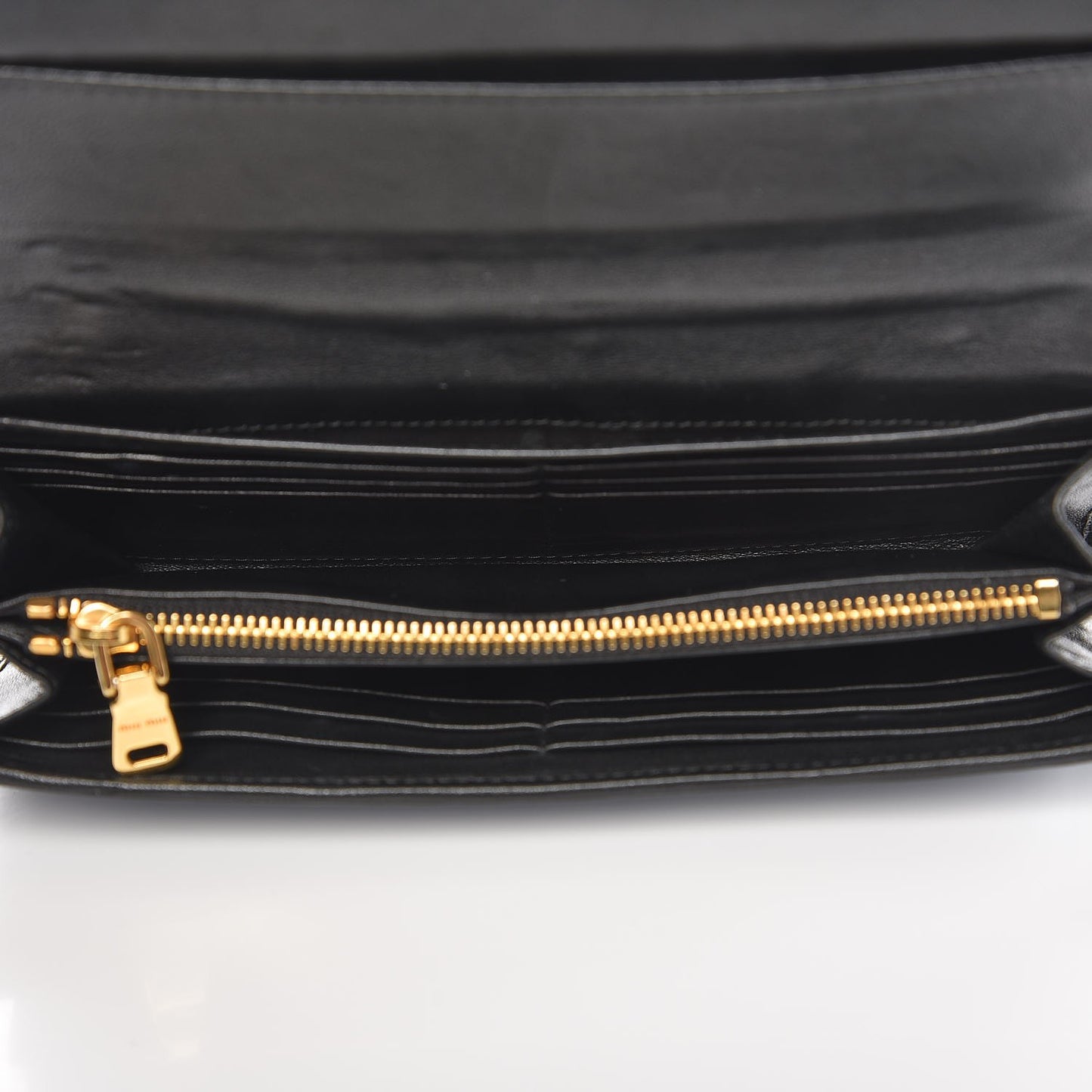 Nappa Quilted Flap Wallet Inchiostro