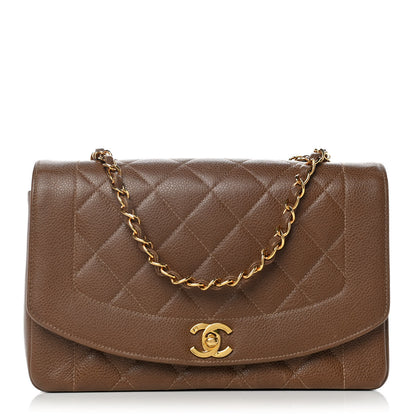 Chanel Caviar Quilted Medium Single Flap Brown 1 of 13
