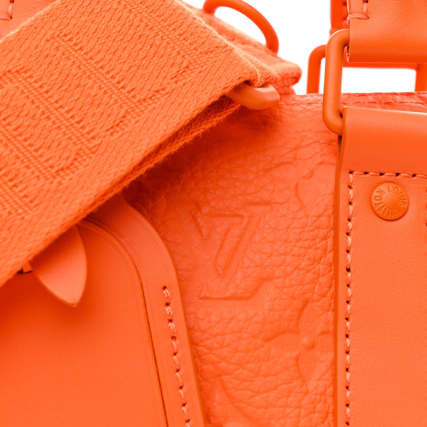 Monogram Taurillon Keepall Bandouliere 25 Orange
