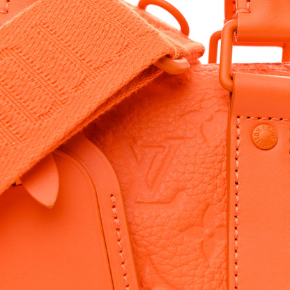 Louis Vuitton Monogram Taurillon Keepall Bandouliere 25 Orange 7 of 9