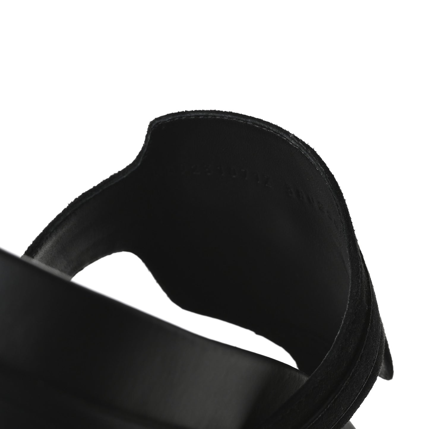 Suede Goatskin Womens Empire Sandals 38 Black