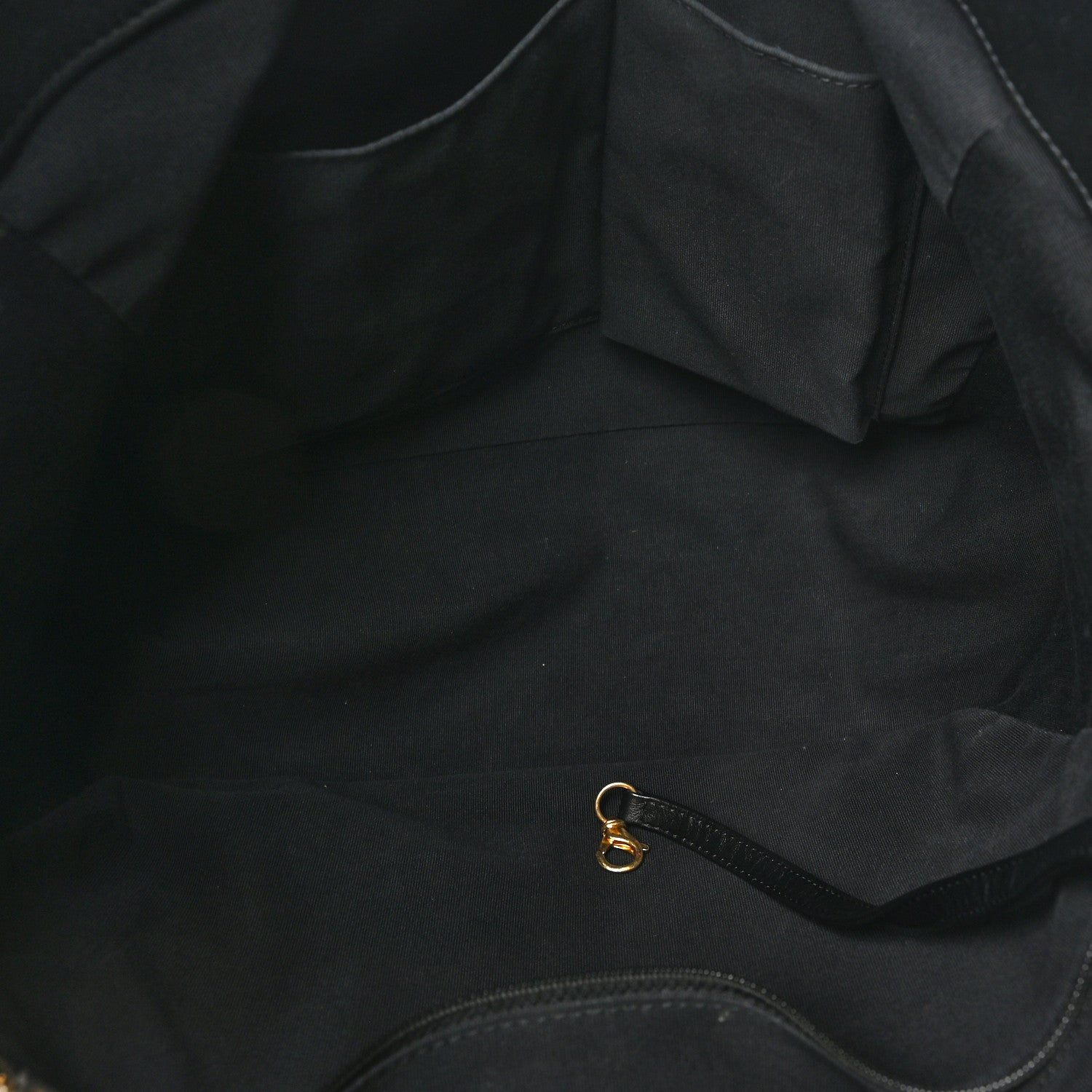 Chanel Lambskin Quilted Shopping Tote Black 5 of 10