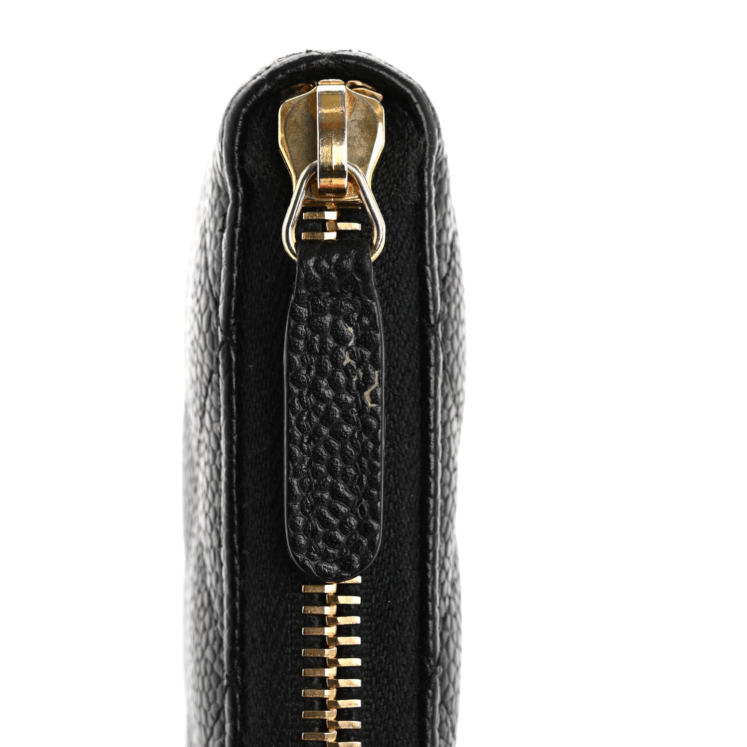 Chanel Caviar Quilted Large Gusset Zip Around Wallet Black 10 of 13