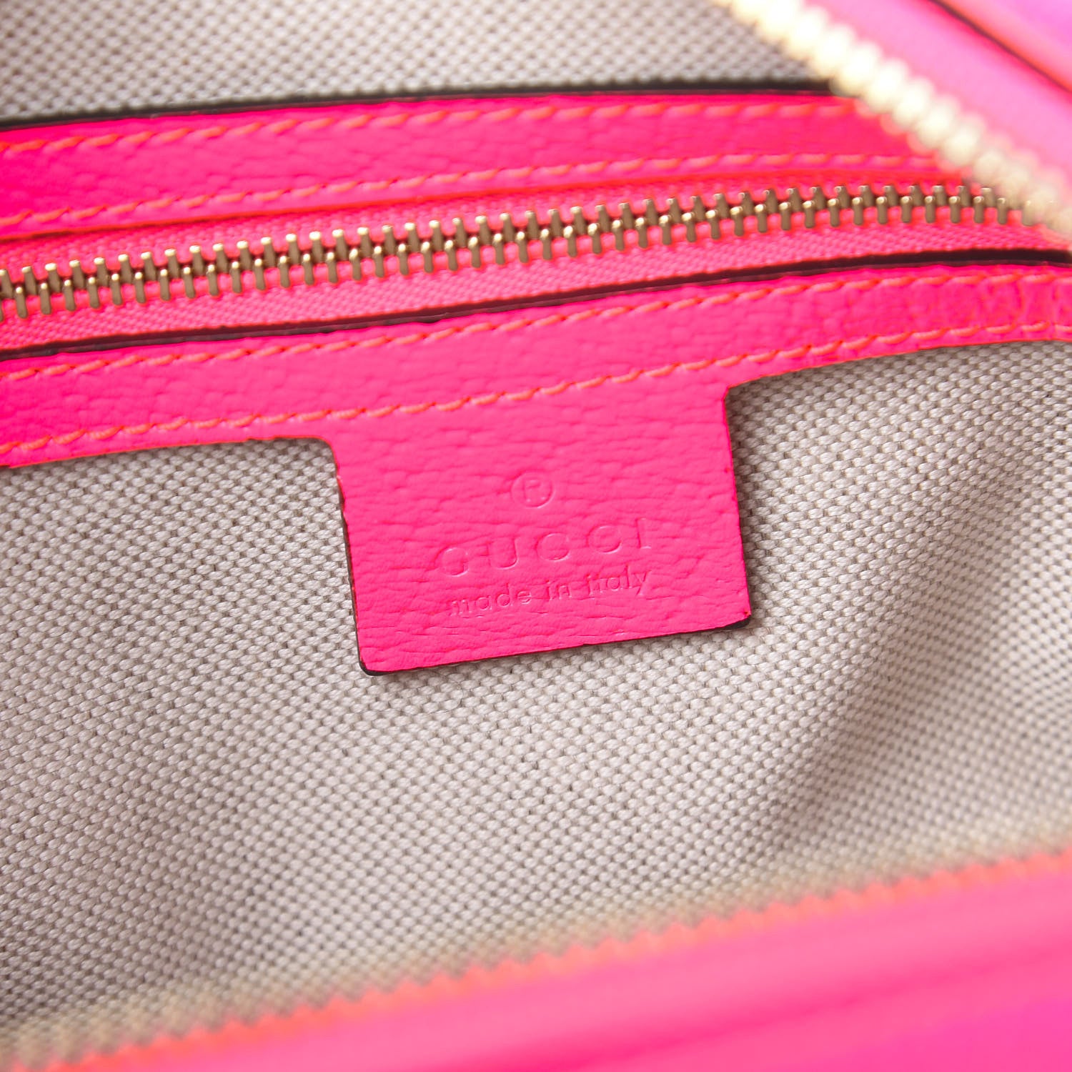 Gucci Canvas Flora Floral Shoulder Bag White Fuchsia Fluo 5 of 10