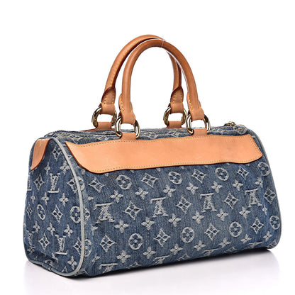 Louis Vuitton Monogram Denim Neo Speedy Blue 3 of 14
