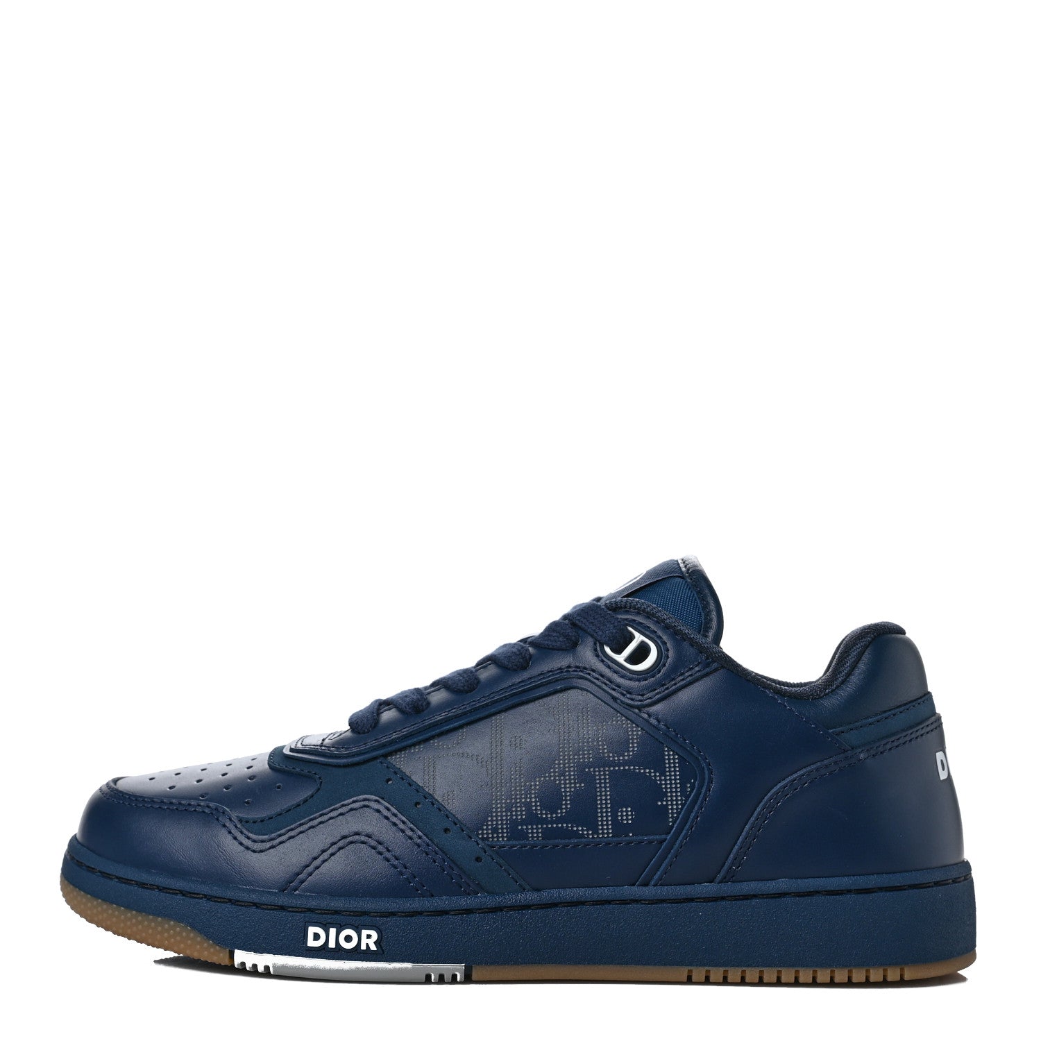 Christian Dior Smooth Calfskin Oblique Galaxy Mens B27 Low Top Sneakers 37 Blue Beige 1 of 10