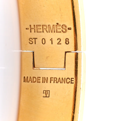 Hermes Enamel Narrow Clic Clac H Bracelet PM White 4 of 5