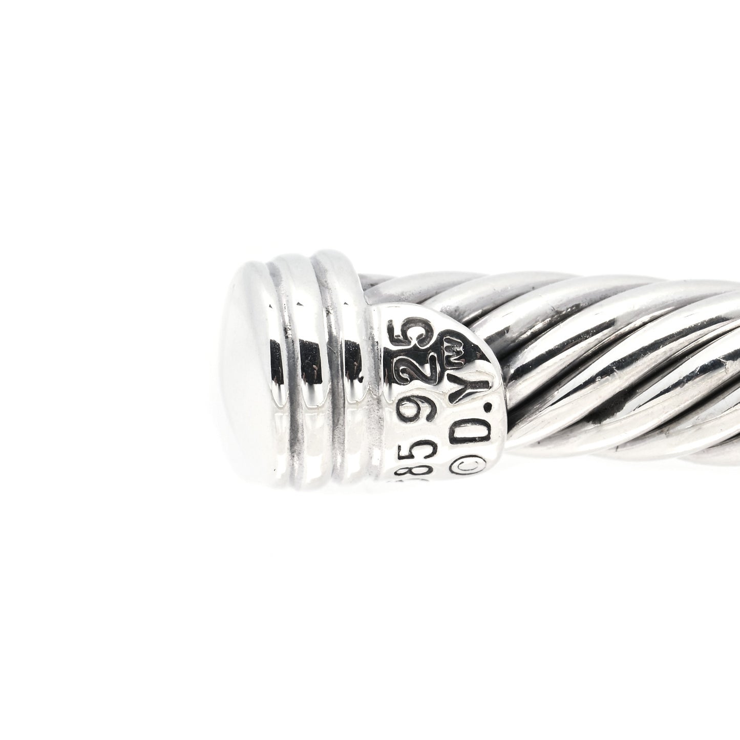 Sterling Silver 14K Yellow Gold 5mm Station Cable Bracelet