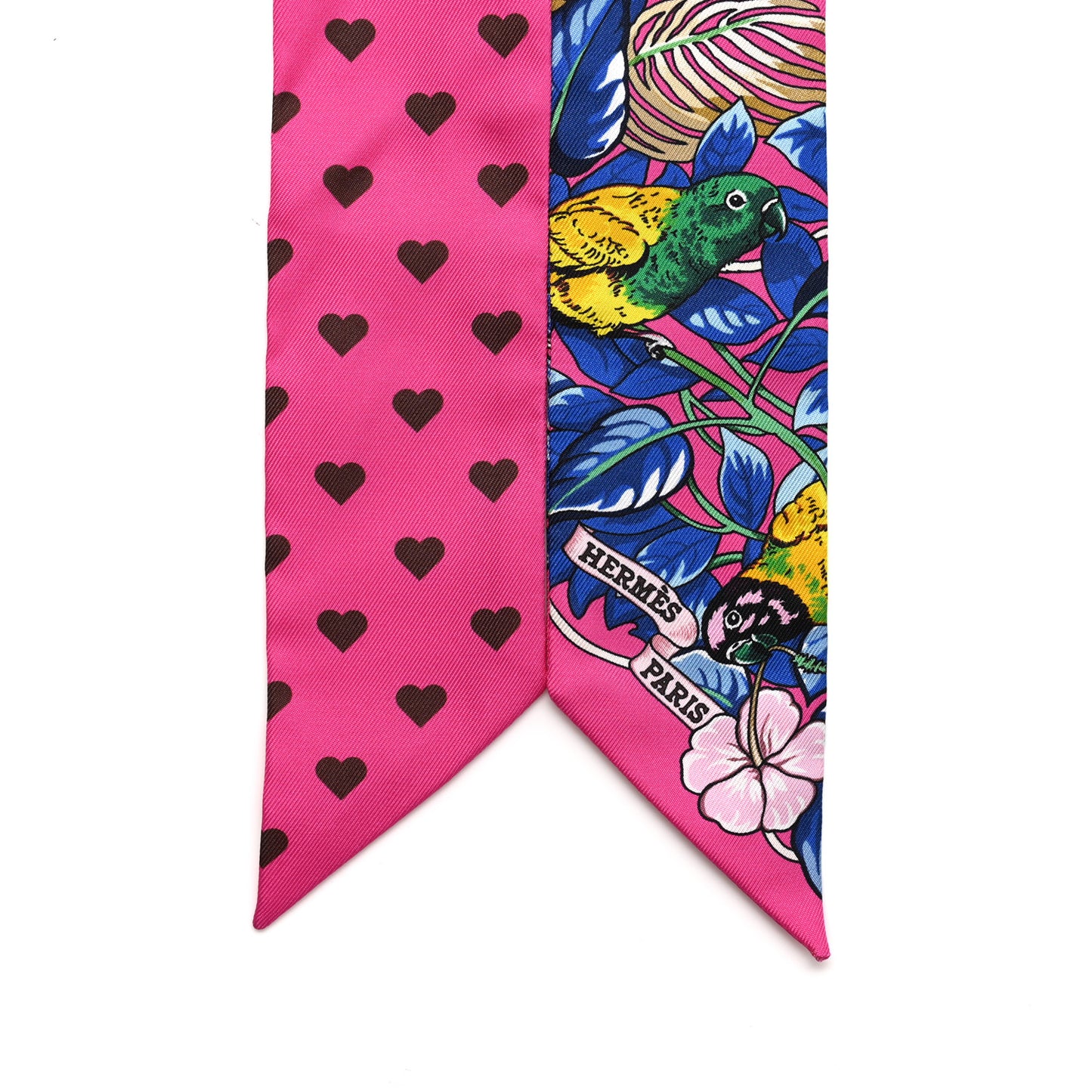 Silk Jungle Love Love Twilly Rose Vif Bleu Roy