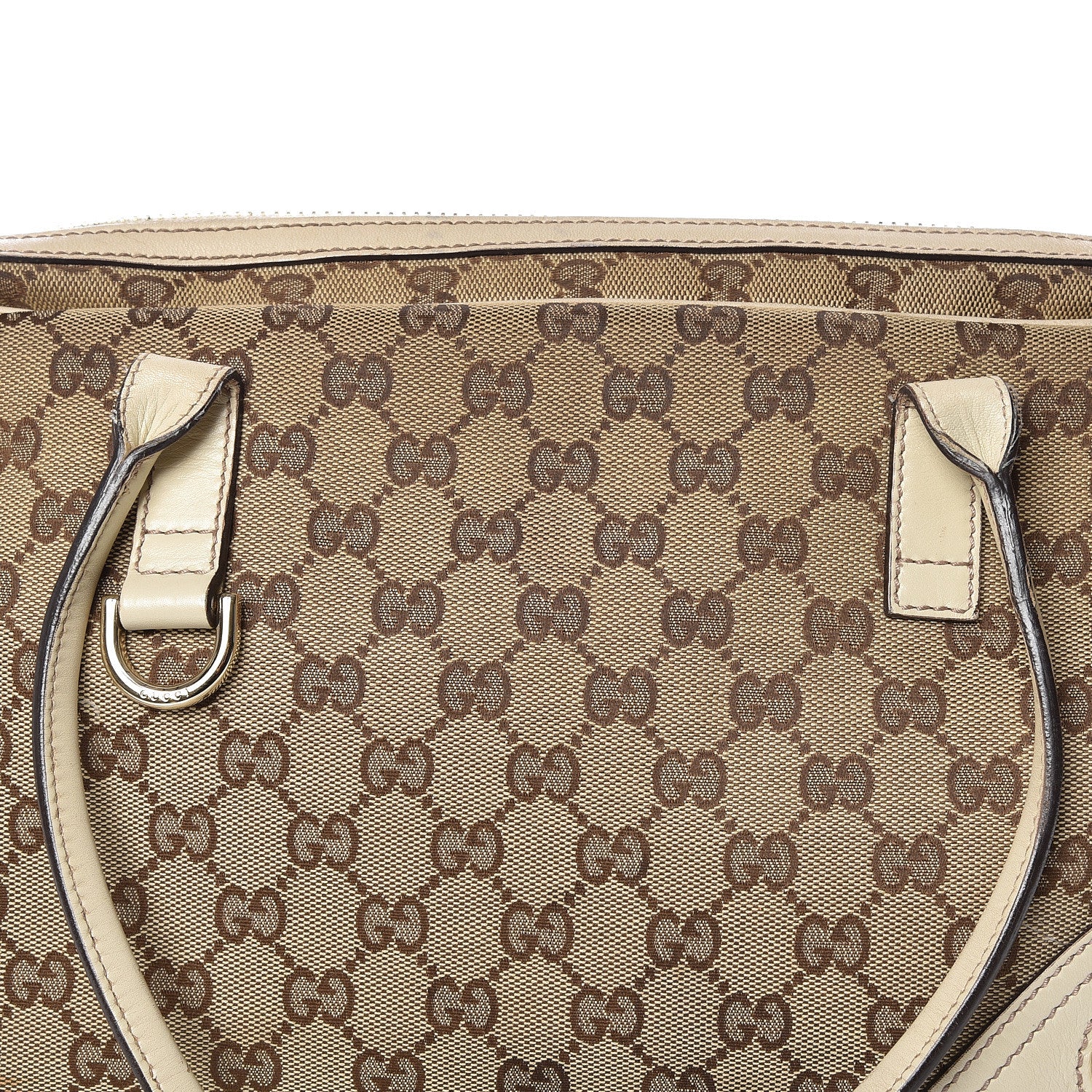 Gucci Monogram Medium New Britt Boston Off White 10 of 10
