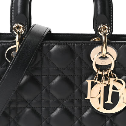 Christian Dior Lambskin Cannage Small My ABCDior Lady Dior Black 7 of 9