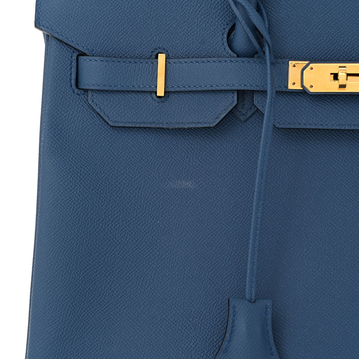 Epsom Birkin 35 Bleu Agate