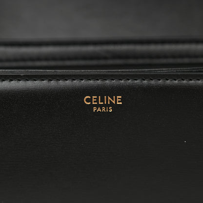 Celine Shiny Calfskin Medium Triomphe Black 6 of 12