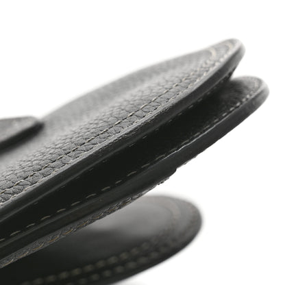 Christian Dior X KAWS Grained Calfskin Saddle Wristlet Black 13 of 13