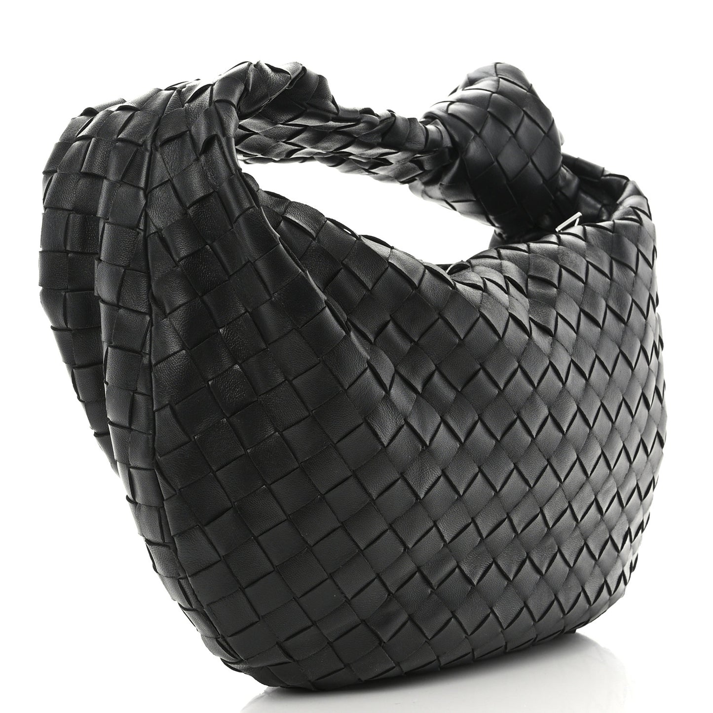 Nappa Intrecciato Teen Jodie Hobo Black