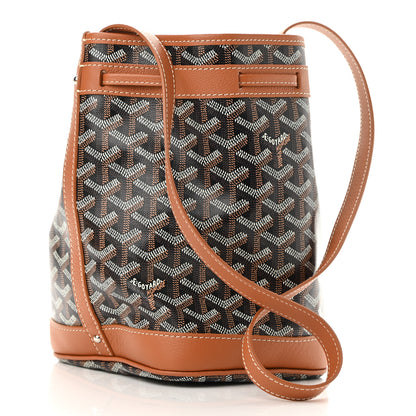 Goyard Goyardine Petit Flot Bucket Bag PM Black Gold 2 of 9