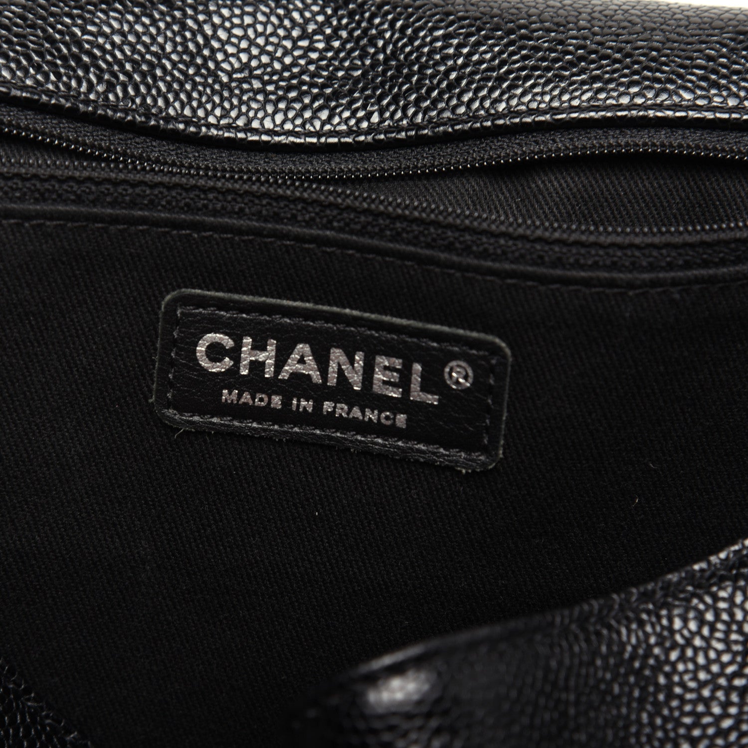 Chanel Grained Calfskin Large Natural Beauty Flap Black 8 of 13