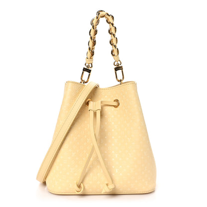 Louis Vuitton Calfskin Nanogram Embossed Neonoe BB Yellow 1 of 10