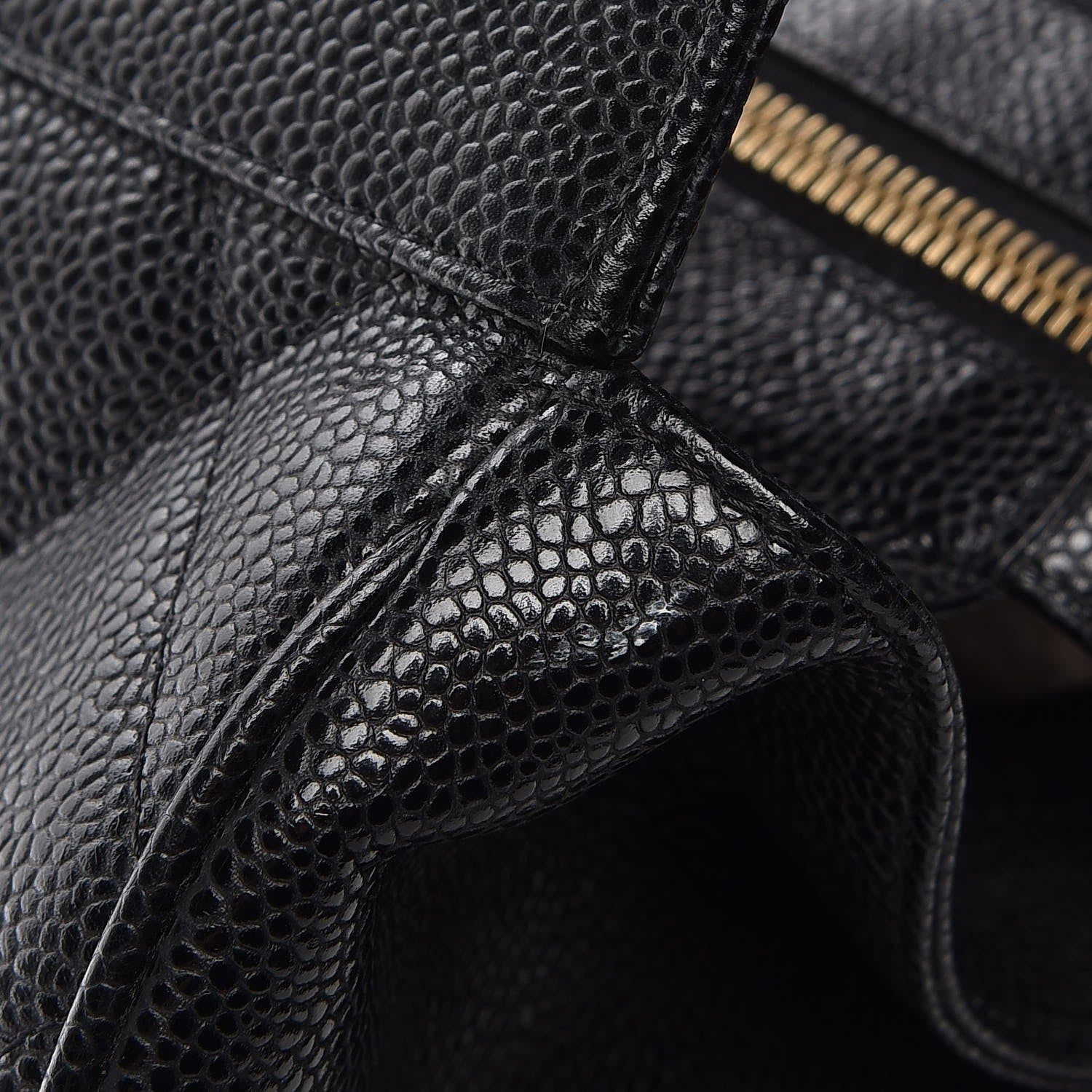 Chanel Caviar Quilted CC Tote Black 11 of 15