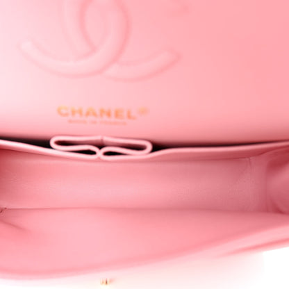 Chanel Caviar Chevron Quilted Small Double Flap Pink 5 of 9