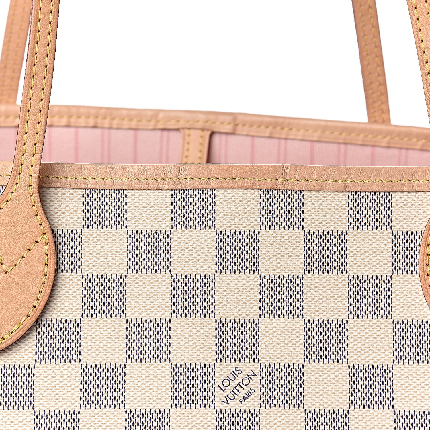 Louis Vuitton Damier Azur Neo Neverfull MM Rose Ballerine 10 of 13