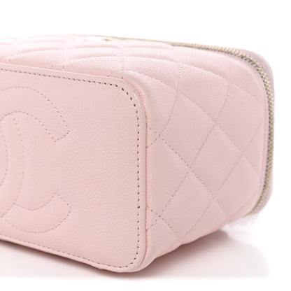 Chanel Caviar Quilted Small Vanity Case With Chain Light Pink 10 of 11