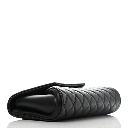 Chanel Lambskin Quilted Fold Up Again Clutch Black 4 of 11