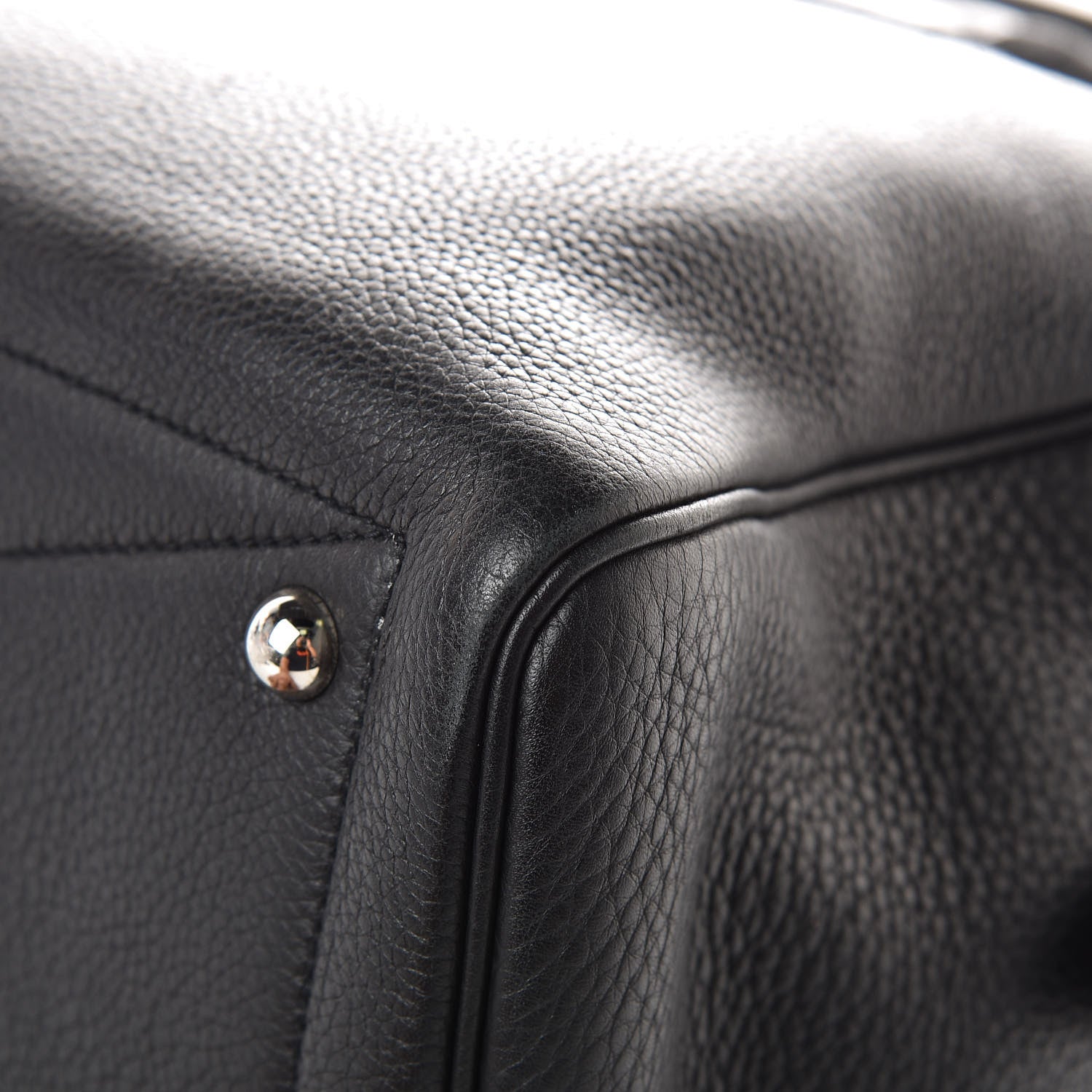 Hermes Taurillon Clemence Victoria II 35 Black 11 of 13