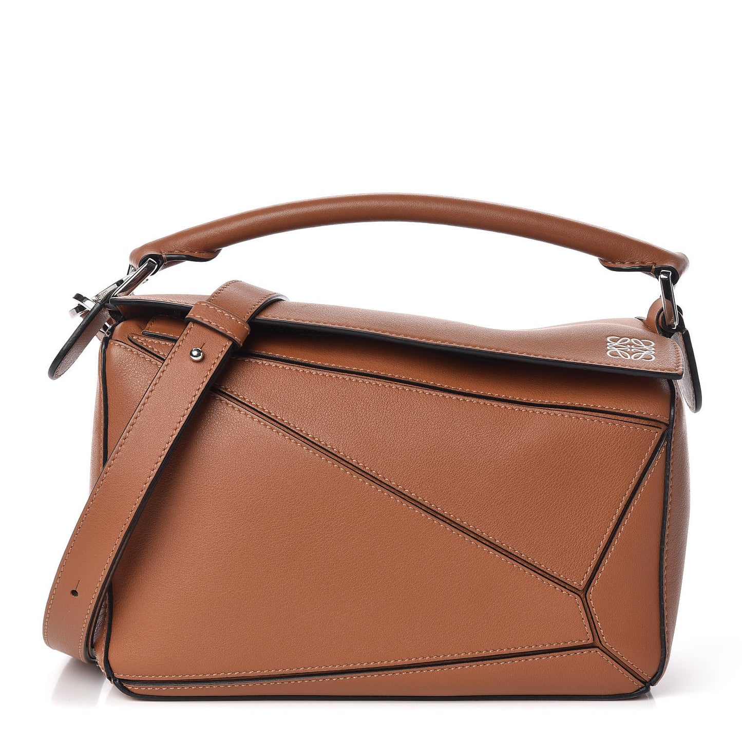 Calfskin Small Puzzle Bag Tan