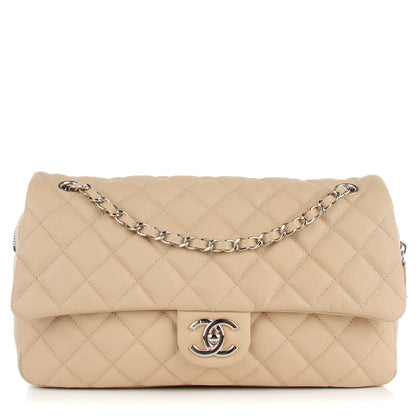 Chanel Caviar Quilted Jumbo Easy Flap Beige 1 of 7