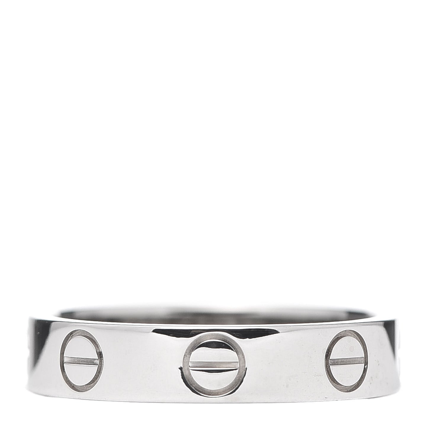 18K White Gold 3.5mm LOVE Wedding Band Ring 47 4