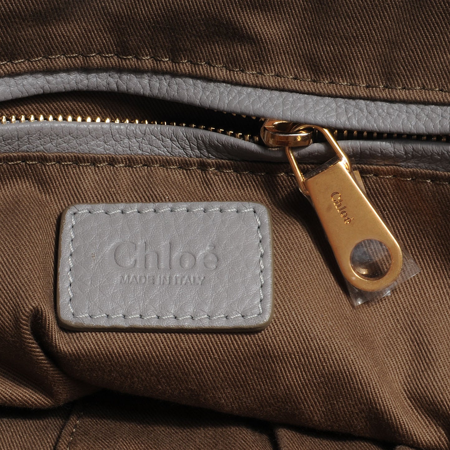 Calfskin Leather Large Marcie Satchel Cashmere Grey