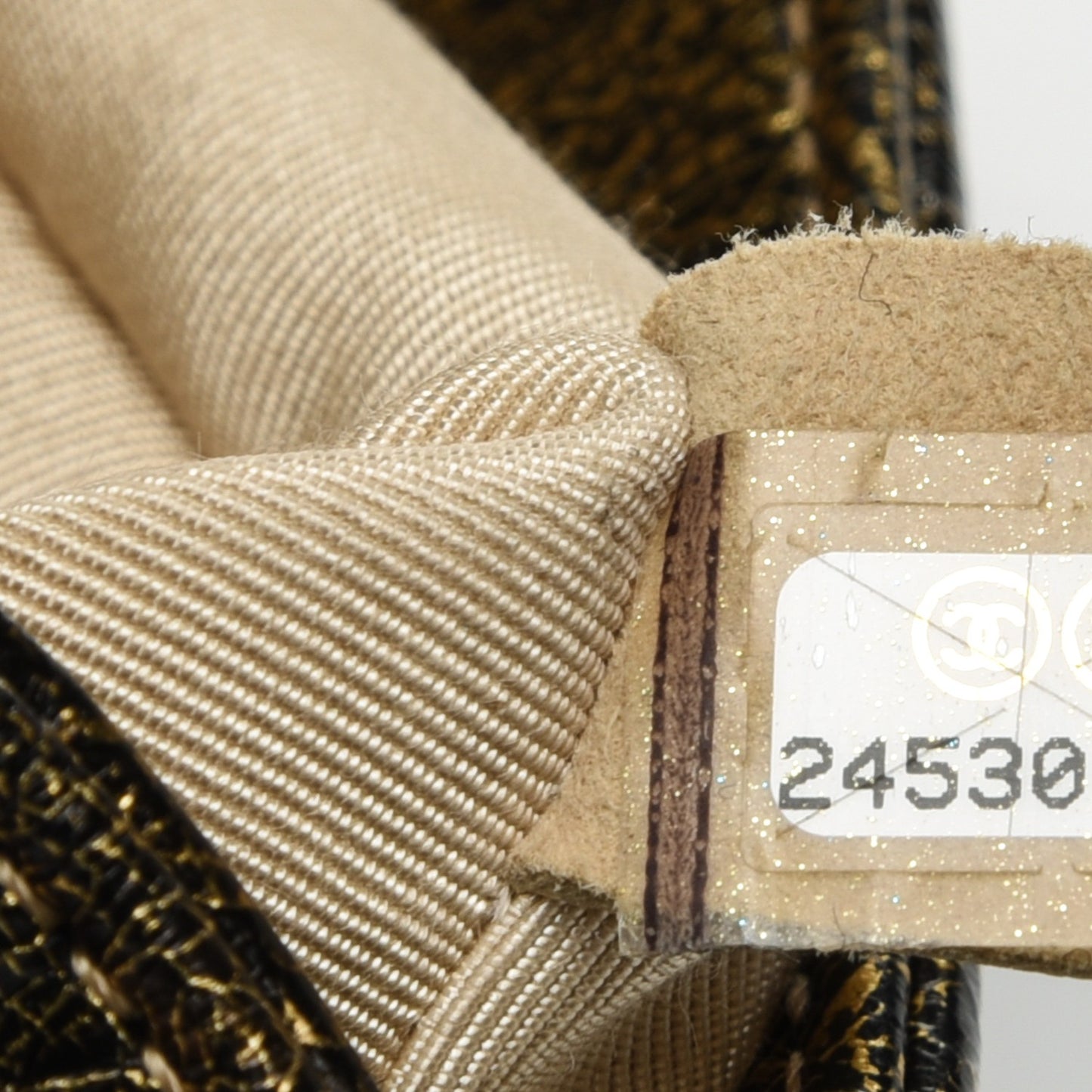 Metallic Calfskin Quilted Small Boy Flap Gold