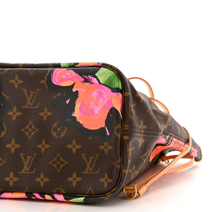 Louis Vuitton Monogram Roses Neverfull MM 10 of 11