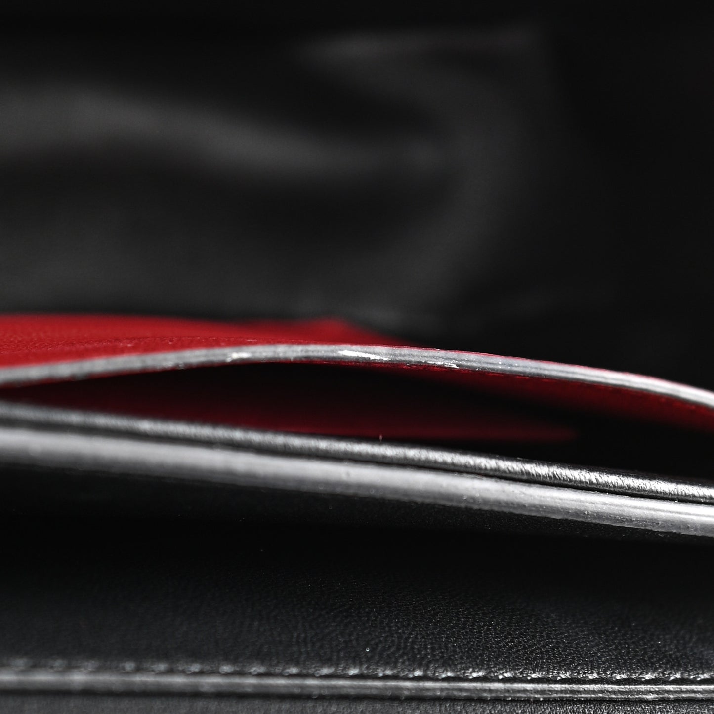 Smooth Calfskin Supervee Shoulder Bag Black