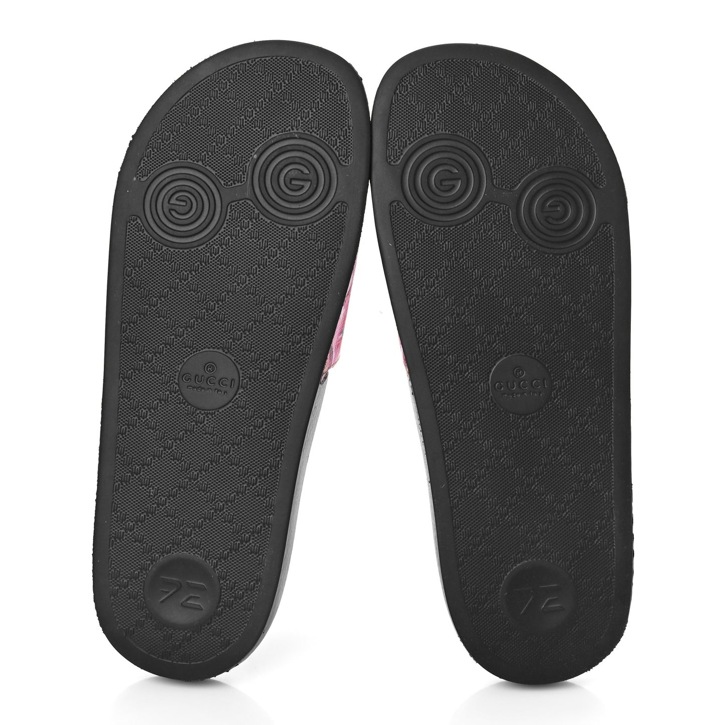 GG Supreme Monogram Blooms Slide Sandals 38 Beige Multicolor