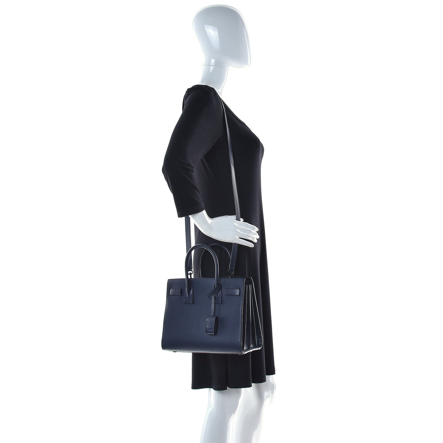 Saint Laurent Calfskin Baby Sac De Jour Navy 2 of 14