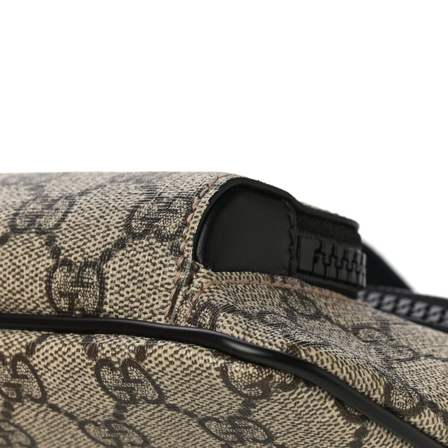 Gucci GG Supreme Monogram Belt Bag Black 10 of 12