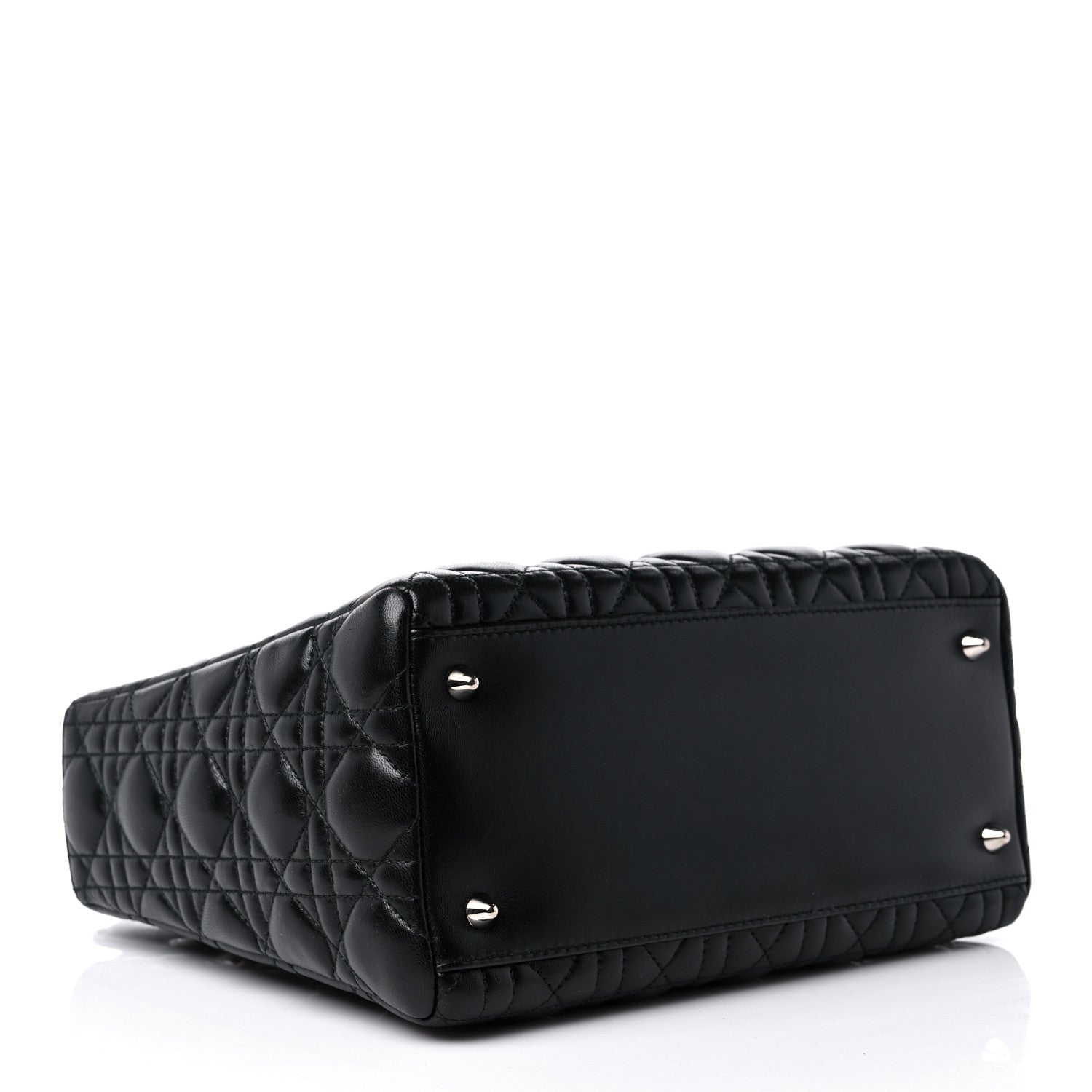 Christian Dior Lambskin Cannage Medium Lady Dior Black 4 of 13