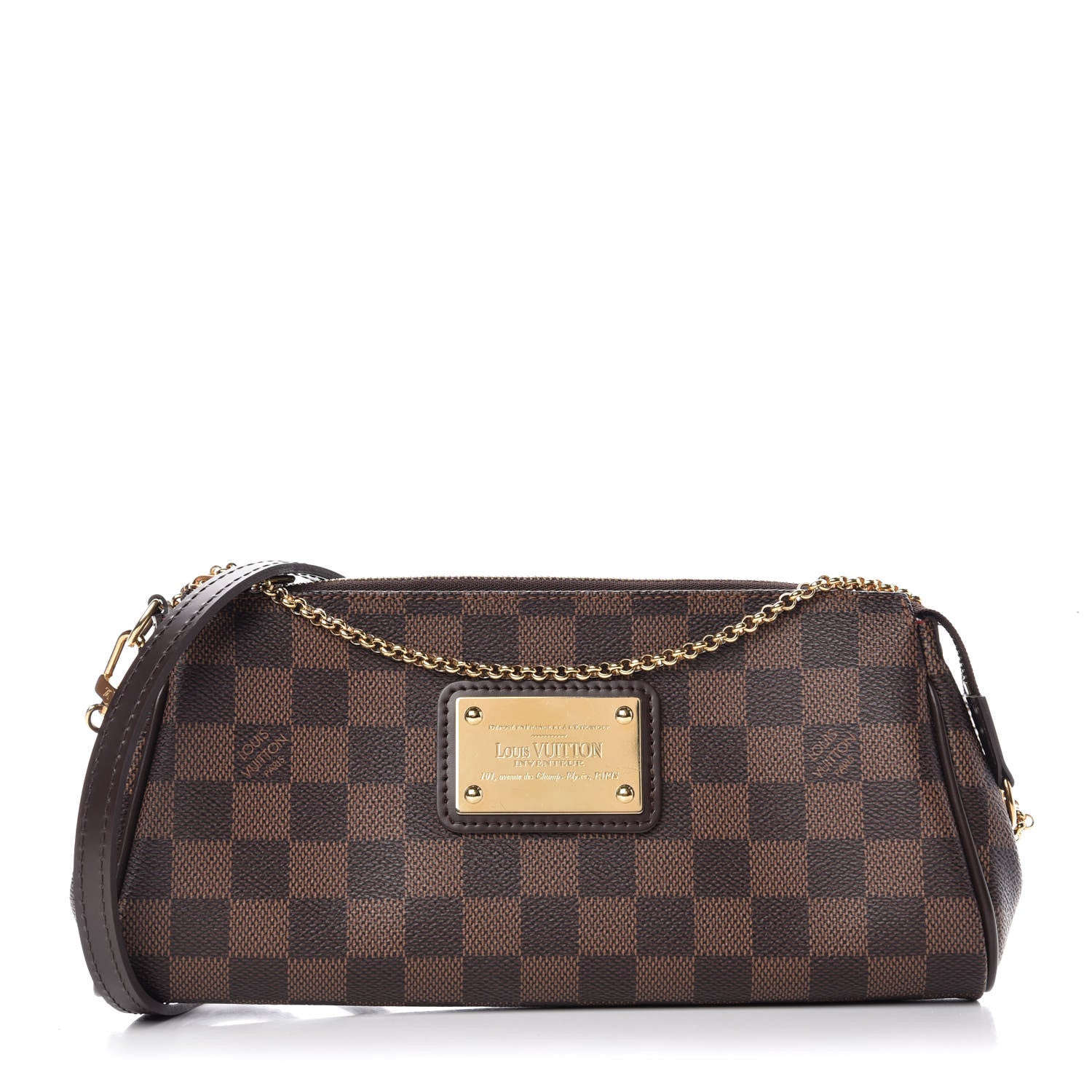 Louis Vuitton Damier Ebene Eva Clutch 1 of 9