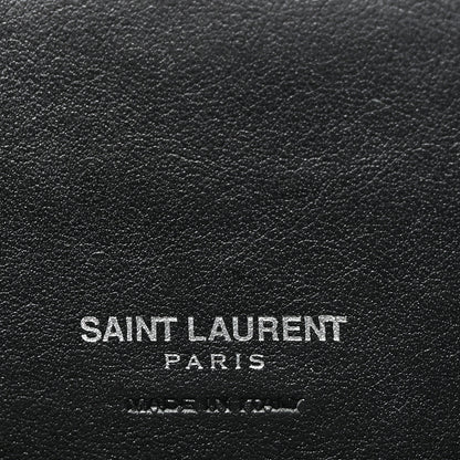 Saint Laurent Calfskin Crocodile Embossed Baby Sac De Jour Black 6 of 9