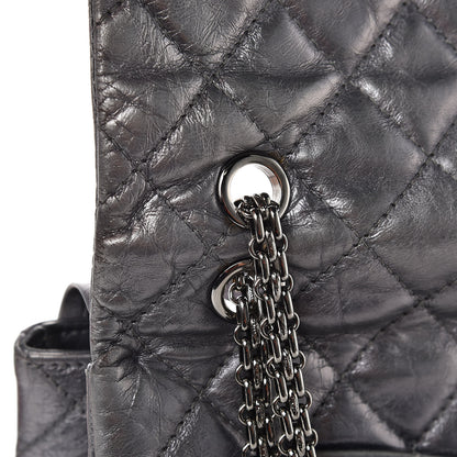 Chanel Metallic Aged Calfskin Quilted 2.55 Reissue 227 Flap Dark Silver 20 of 20