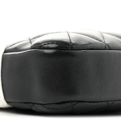 Chanel Calfskin Quilted Medium Cambon Messenger Black White 9 of 15