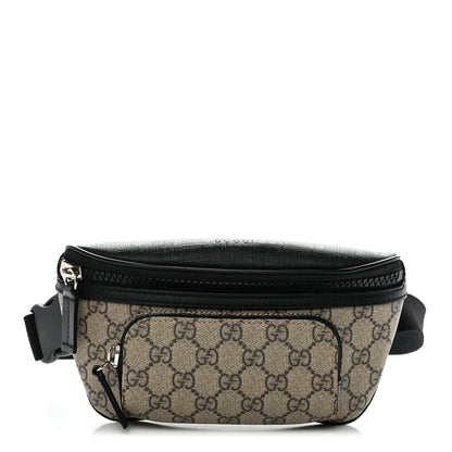 Gucci GG Supreme Monogram Belt Bag Black 1 of 10