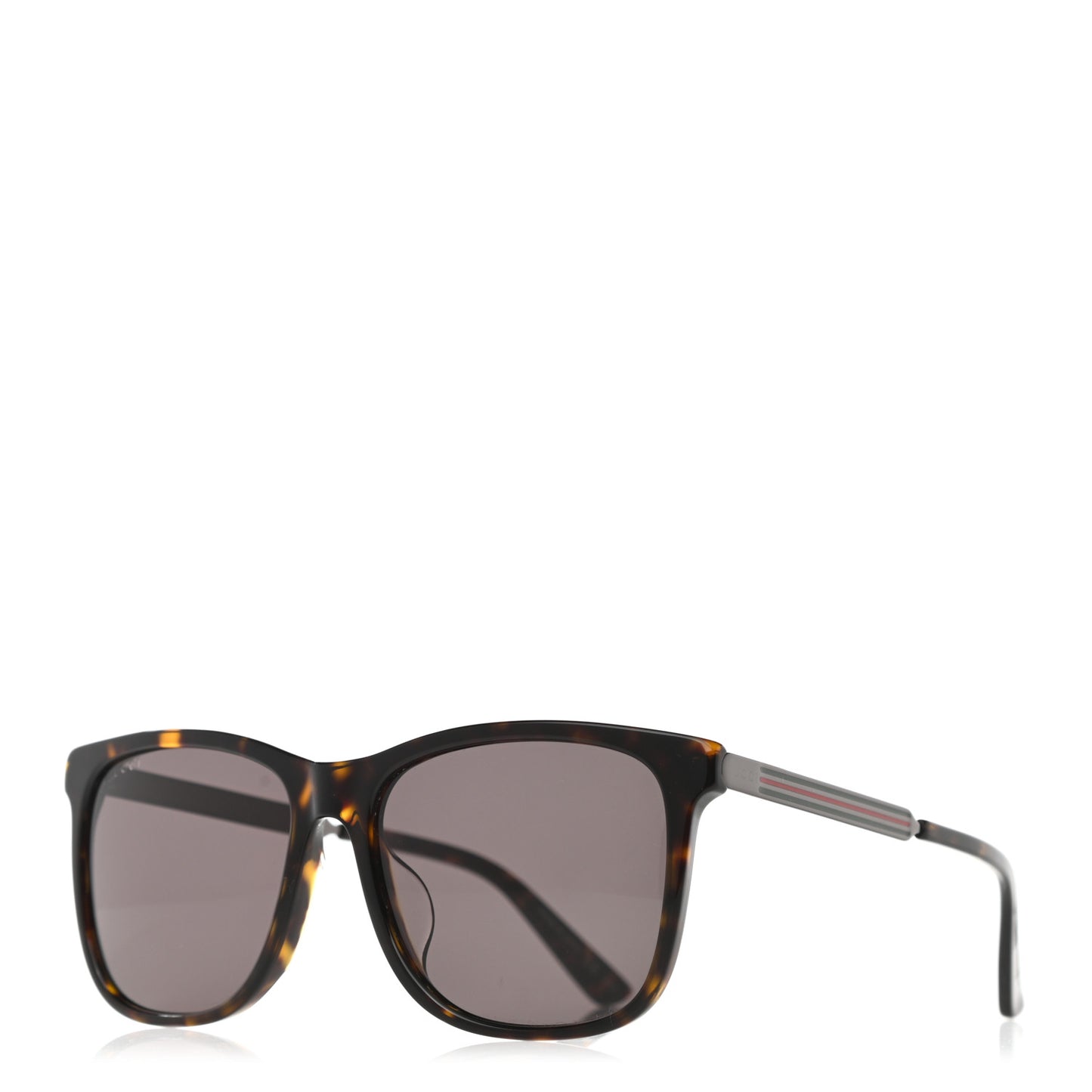 Acetate Square Frame Web Sunglasses GG0078SK Tortoise