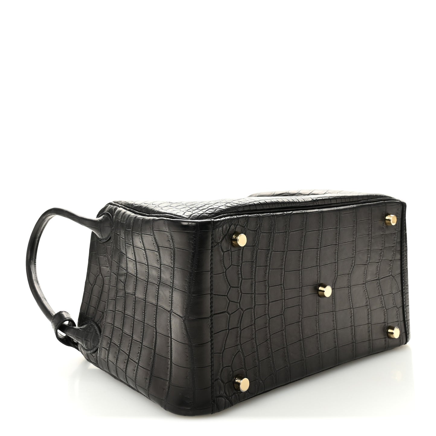 Matte Niloticus Crocodile Lindy 30 Black